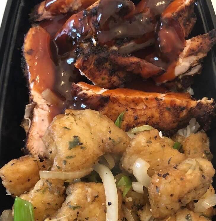 Half and Half Jerk Chicken